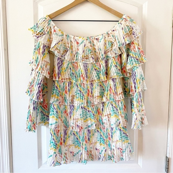 MICHAEL COSTELLO X Revolve Neda Off The Shoulder Petal Dress - Picture 7 of 9